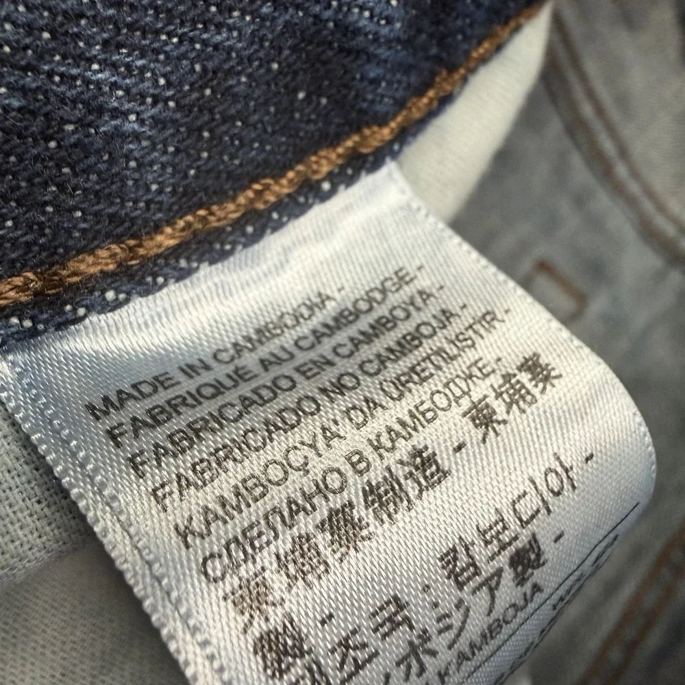 Levis 527 Jeans Mens 32x34 Blue Bootcut Mid Rise Dark Wash Cotton Work Rodeo